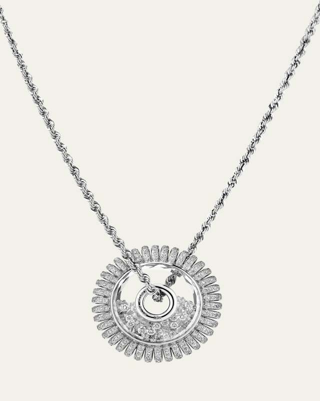 Mola Roda Full Pave Kaleidoscope Shaker Necklace with Diamonds